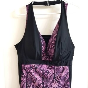 2 Lane Bryant Tankini Tops size 44D, 1 Swim Skirt and Cover up sold as one unit.